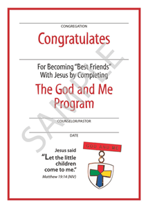 Picture of God & Me Youth Certificate