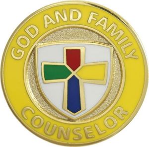Picture of God & Family Counselor Pin