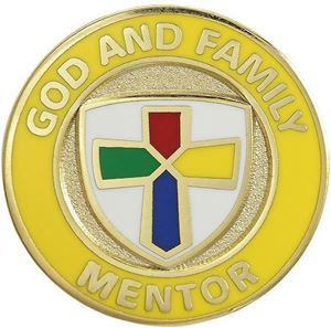 Picture of God & Family Mentor Pin
