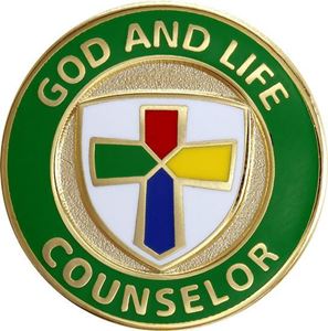 God and Life Counselor Pin