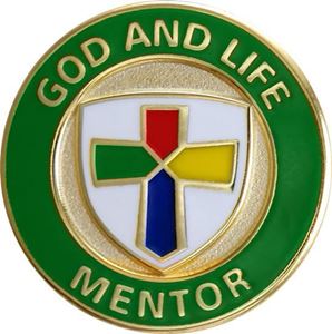 God and Life Mentor Pin