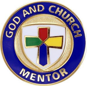 God and Church Mentor Pin