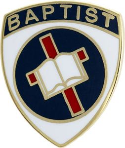 Picture of God & Church Baptist Pin