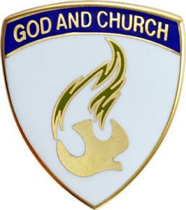 God and Church Nazarene 3/4" Pin