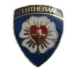 God and Church Lutheran 3/4" Pin