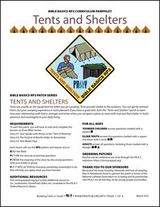 Picture of Tents and Shelters Curriculum Pamphlet (PDF)
