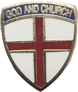 God and Church Protestant 3/4" Pin